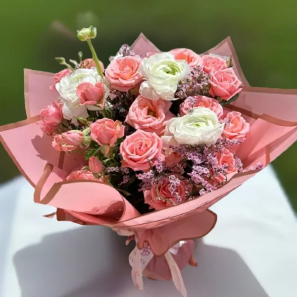 Gentle Pink and White - Image 2