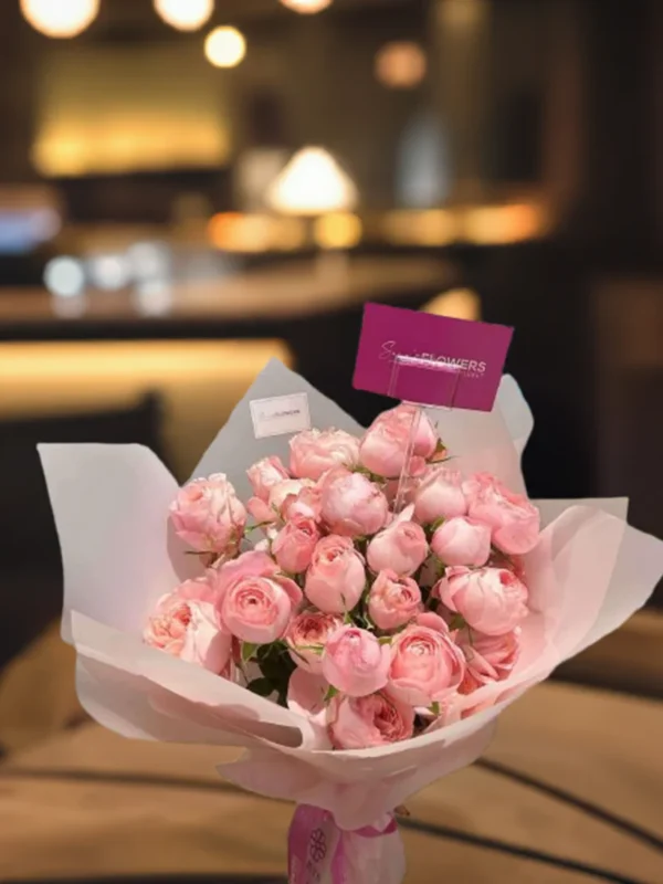 Sassy Pink Spray Roses - Image 3