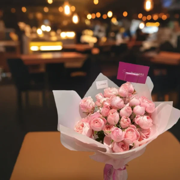 Sassy Pink Spray Roses - Image 4